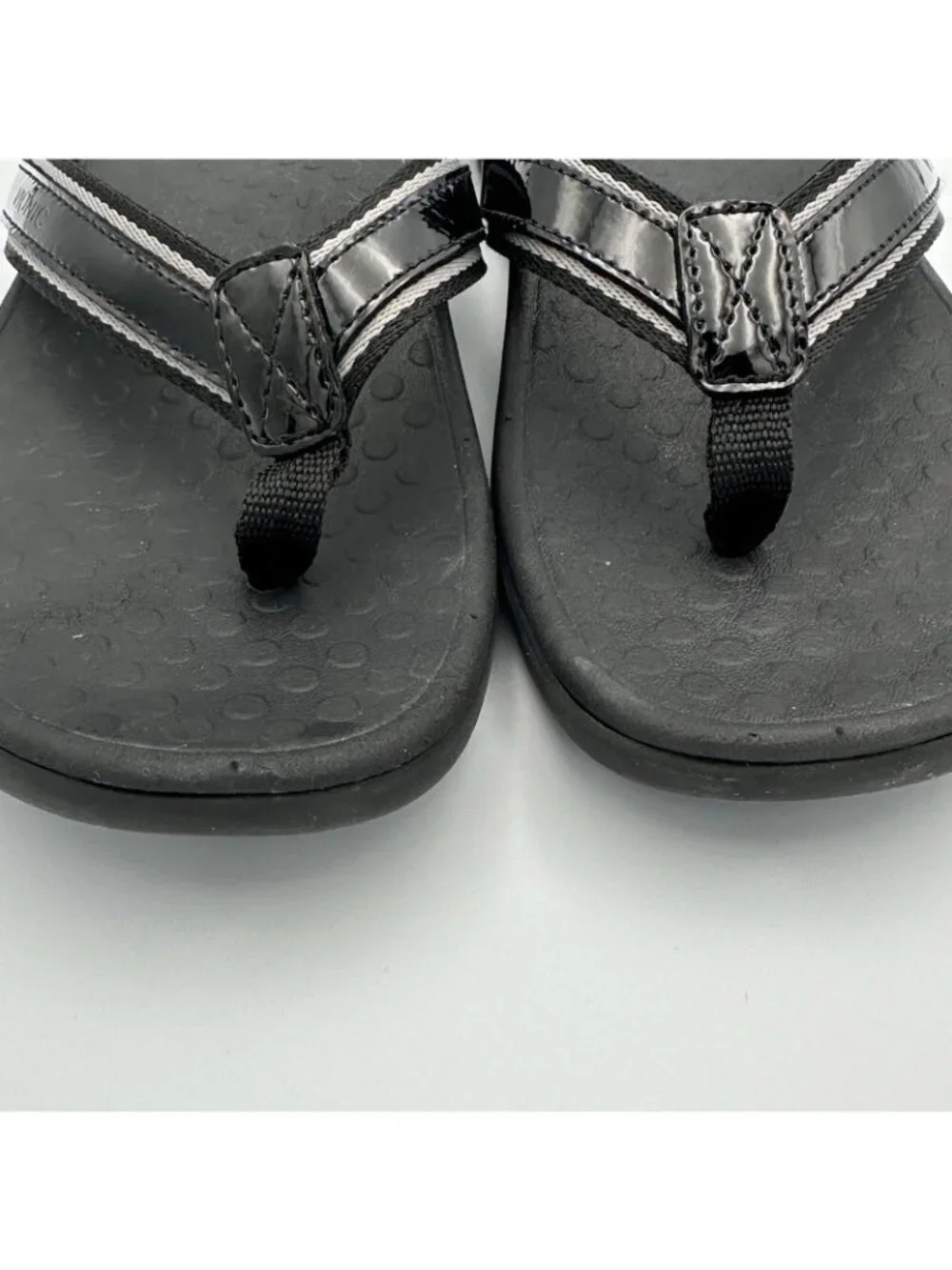 Vionic Tide II Toe Post Sandals Women's Size 8 US Black Flip Flop Slip On - Picture 10 of 13
